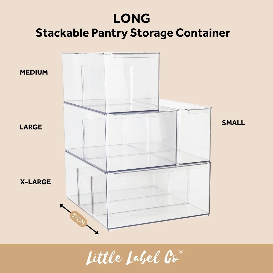 LONG Stackable Pantry Storage Container - X-Large