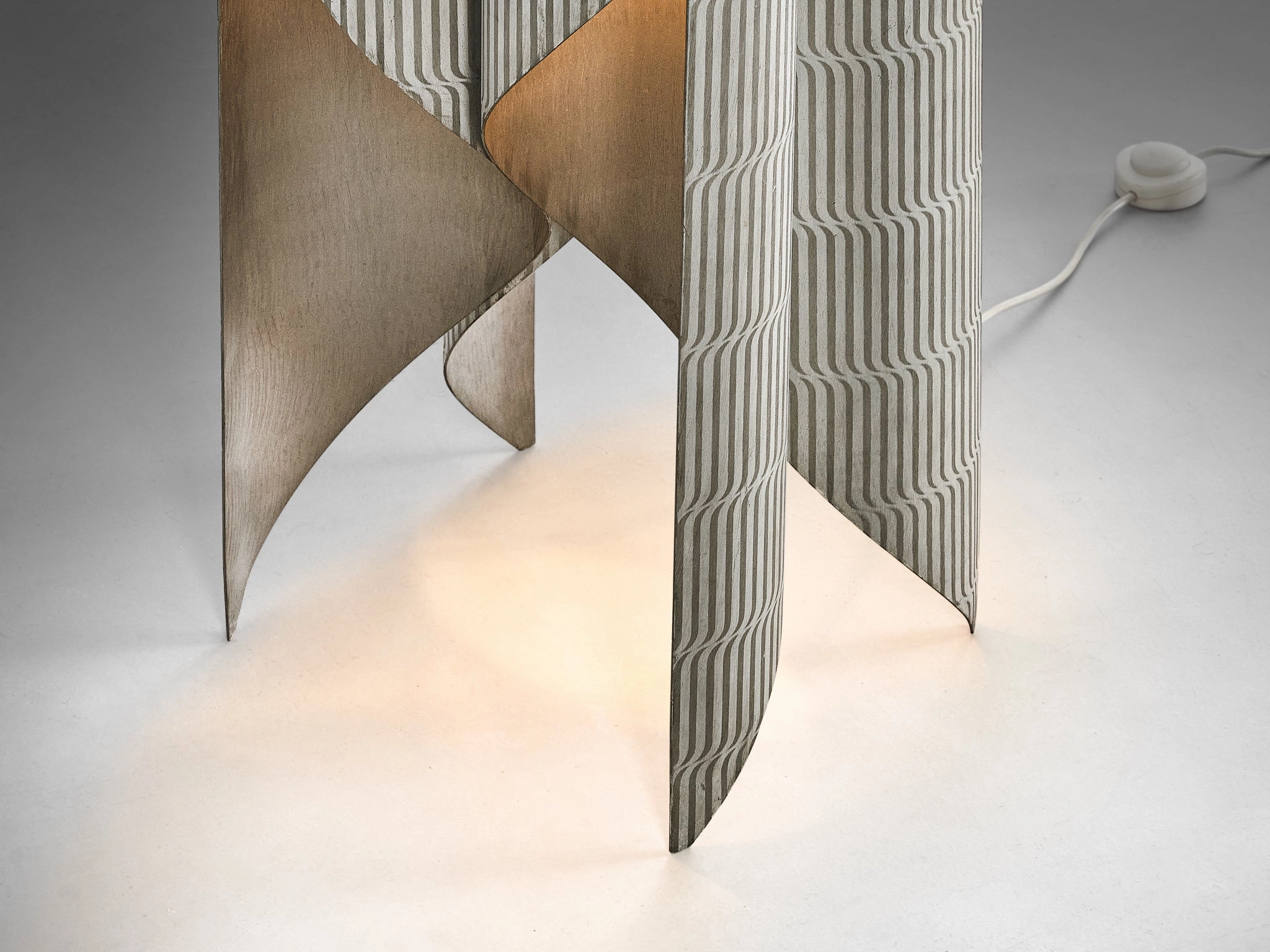 Lorenzo Burchiellaro Large Sculptural Lamp in Metal