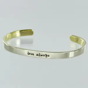 Love Always Mixed Metals Cuff Bracelet