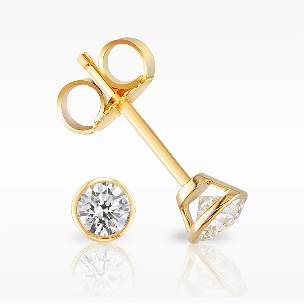 Love Diamonds 0.20ct Yellow Gold Earrings