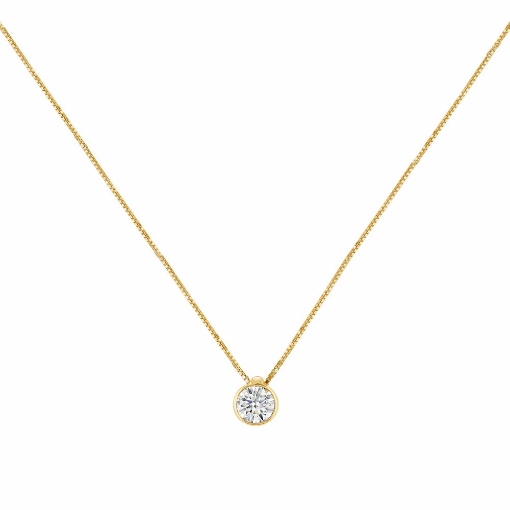 Love Diamonds 0.25ct Diamond Yellow Gold Necklace