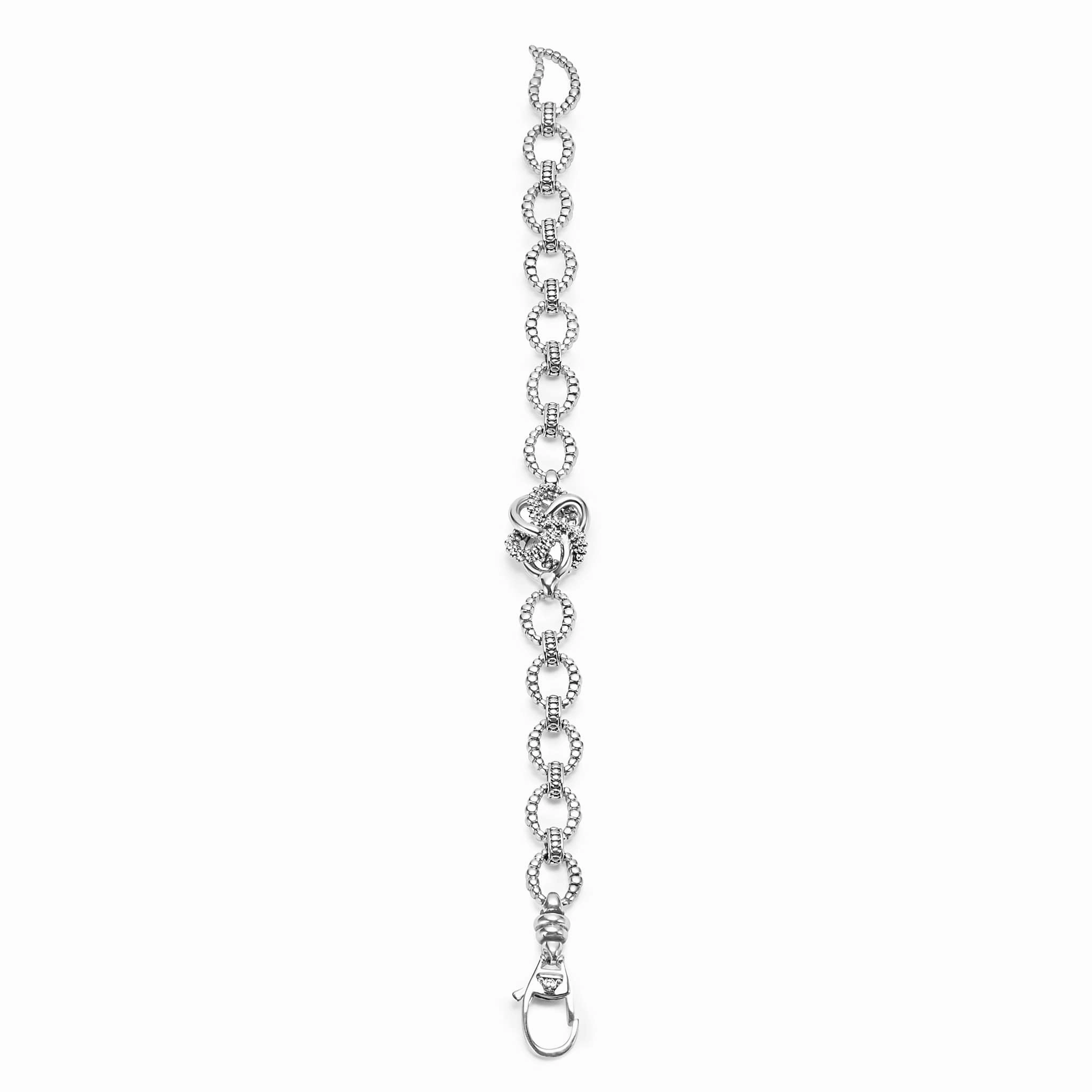 Love Knot Silver Love Knot Link Bracelet