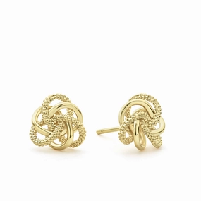Love Knot Small 18K Gold Love Knot Stud Earrings