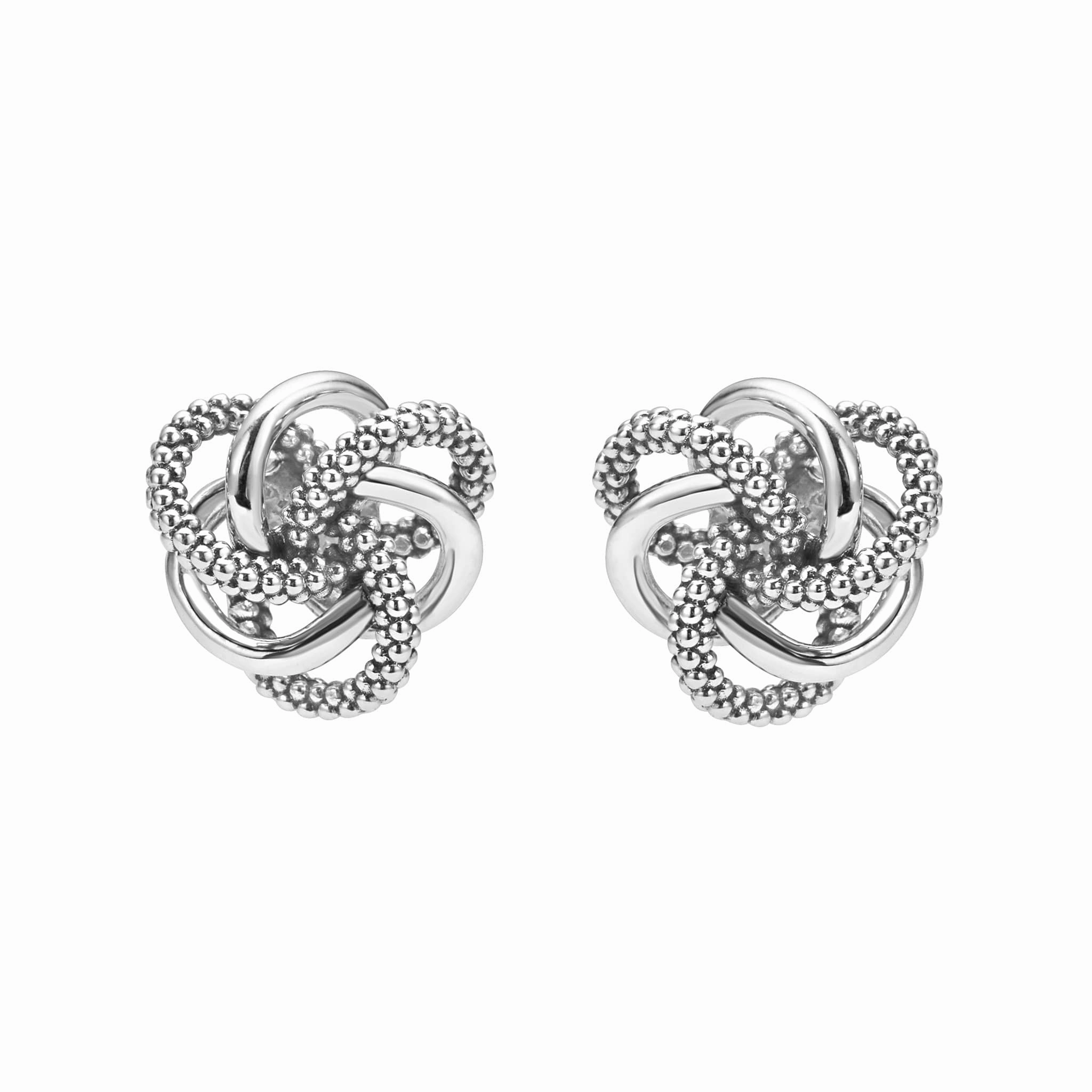 Love Knot Small Silver Love Knot Stud Earrings