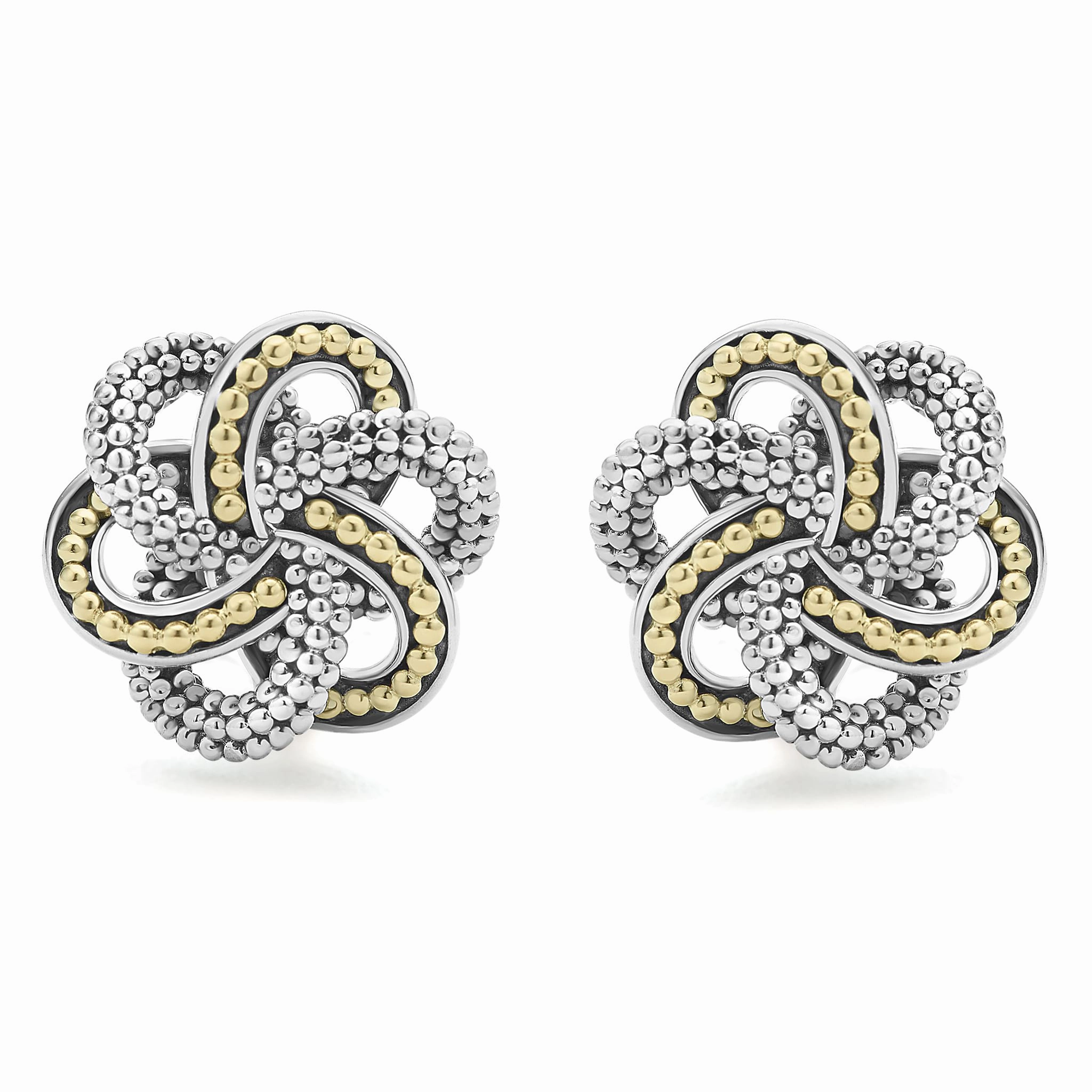 Love Knot Two-Tone Love Knot Earrings