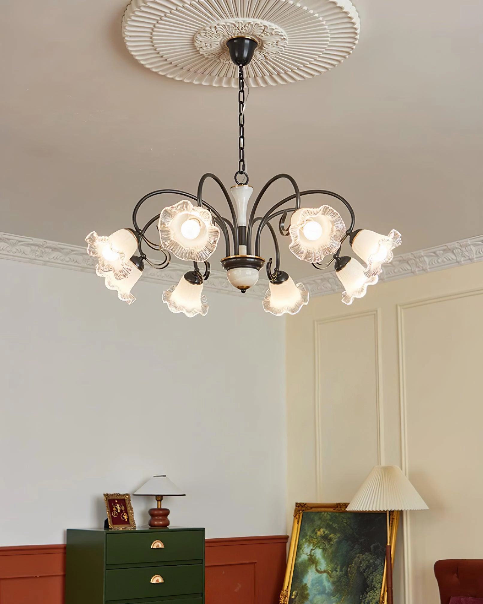 Luce Black Chandelier
