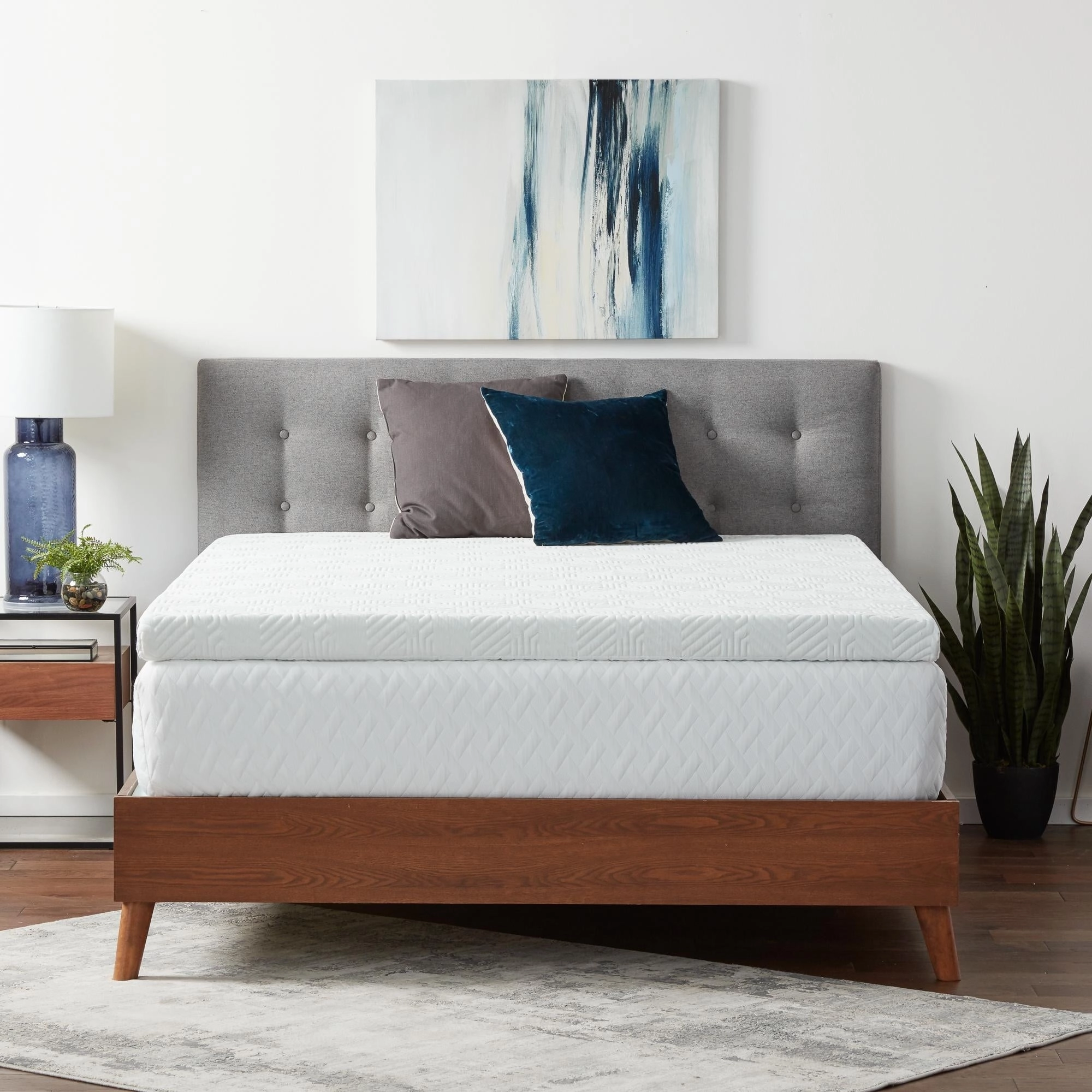 Lucid 4 Inch Gel and Aloe Memory Foam Topper