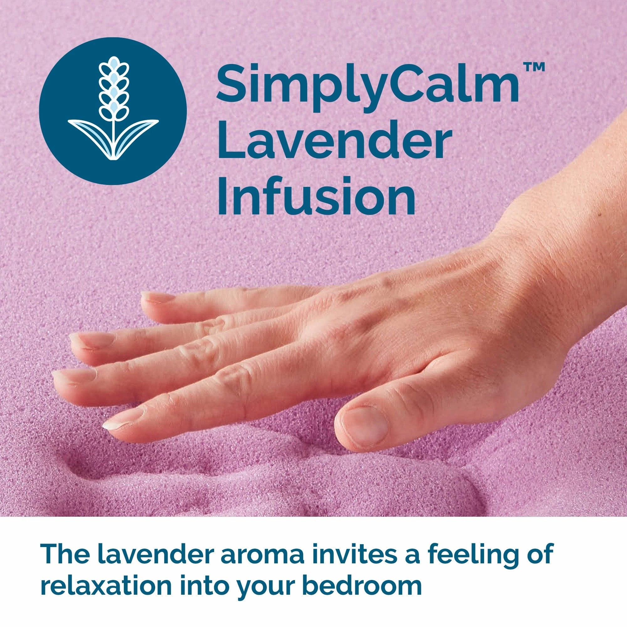 Lucid Comfort Collection Lavender and Aloe Memory Foam Mattress Topper