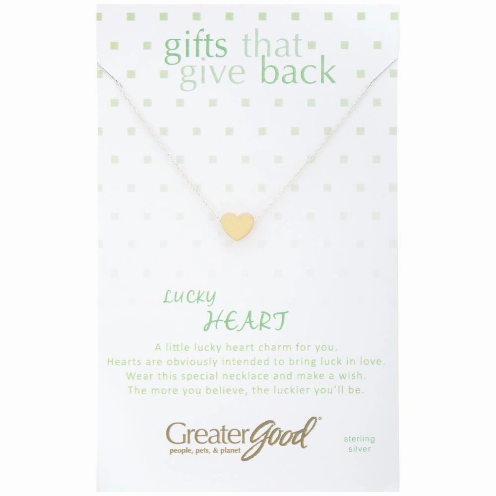 Lucky Heart Sterling Necklace