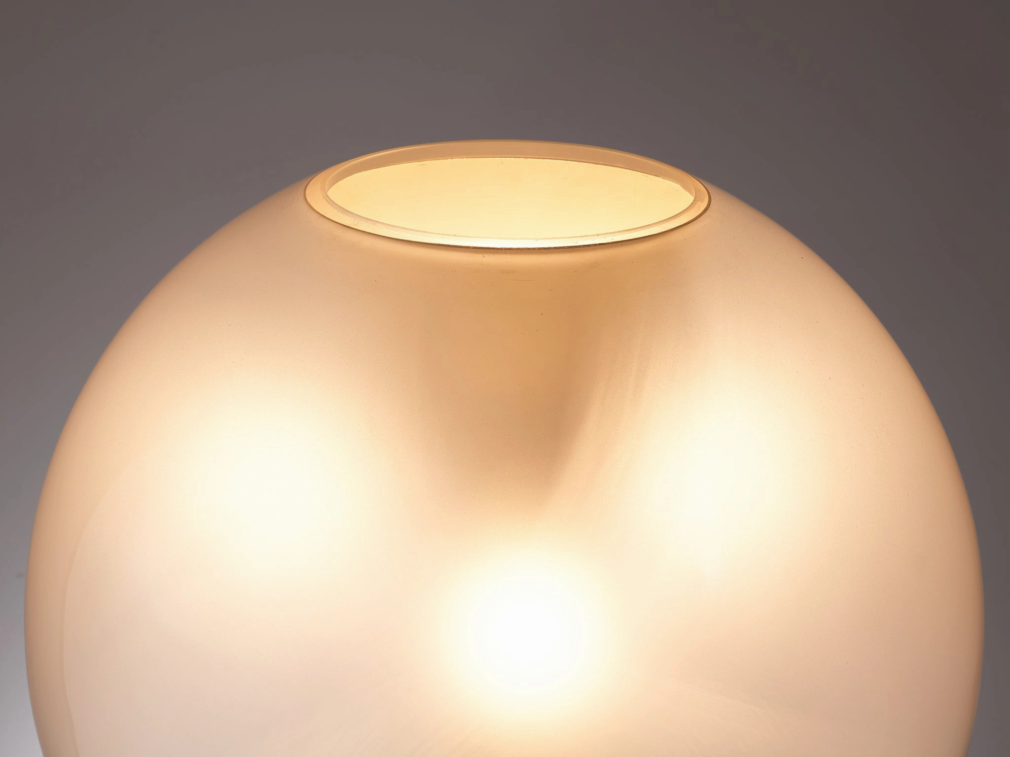 Luigi Caccia Dominioni for Azucena Table Lamp in Chrome and Frosted Glass