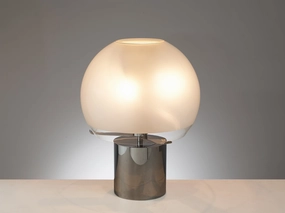Luigi Caccia Dominioni for Azucena Table Lamp in Chrome and Frosted Glass Knife Set,Kitchen Knives