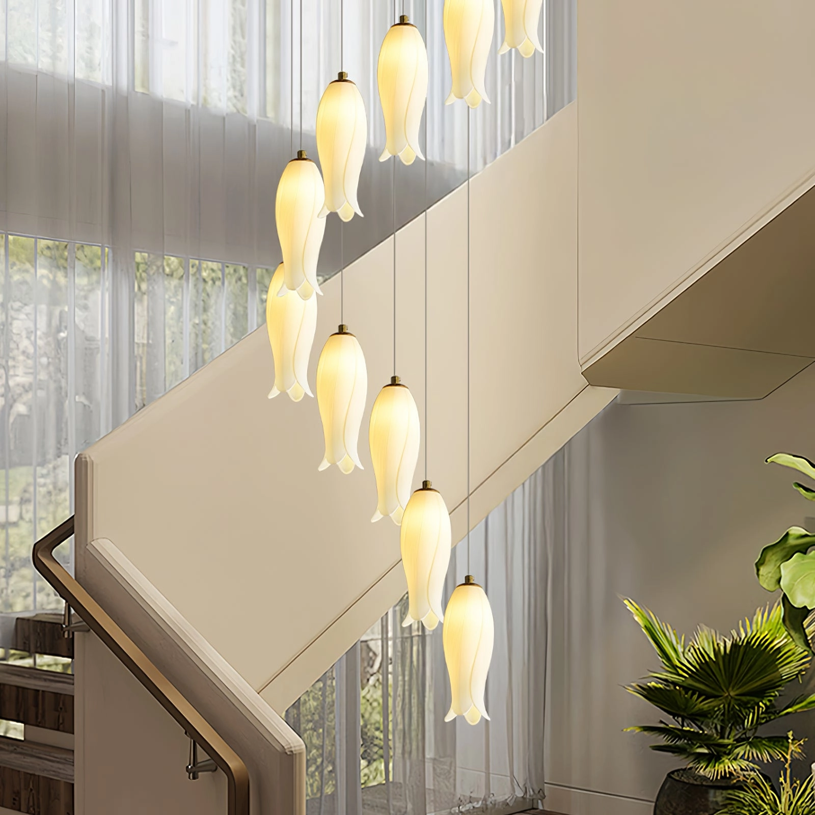 Luma Flora Stairs Chandelier