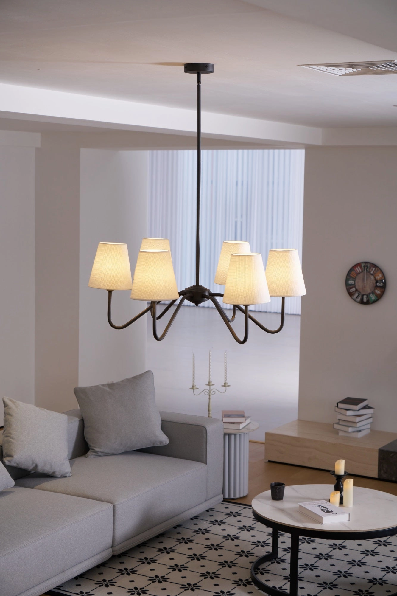 Lumos Black Chandelier