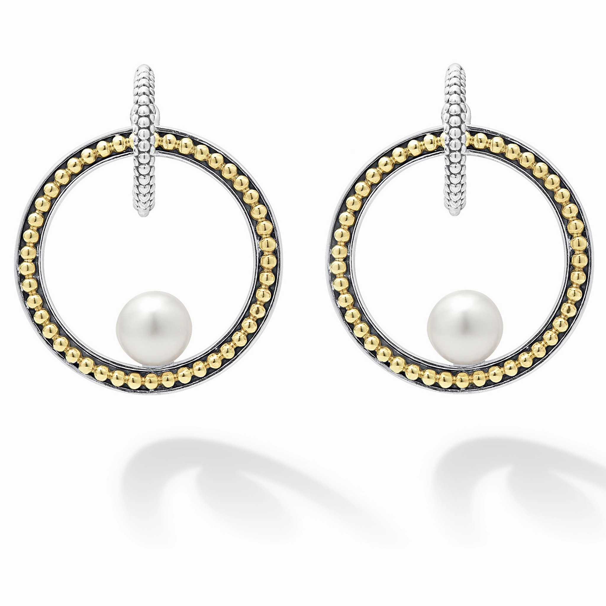 Luna Caviar Pearl Drop Earrings