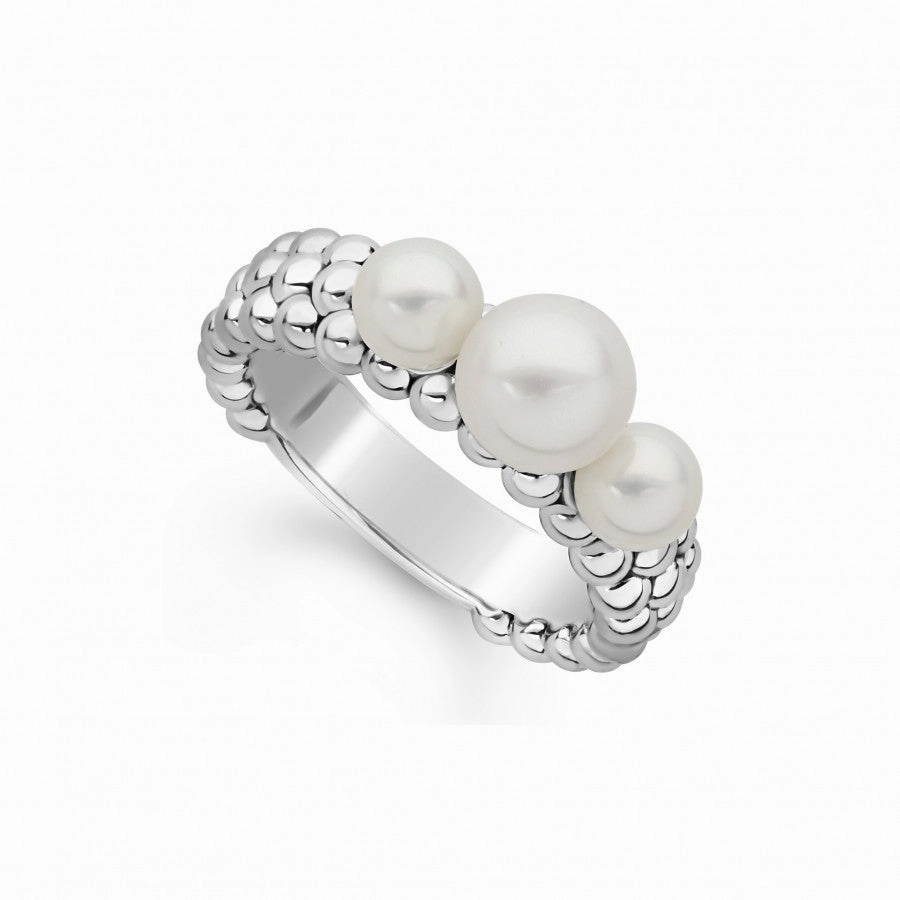 Luna Caviar Pearl Ring