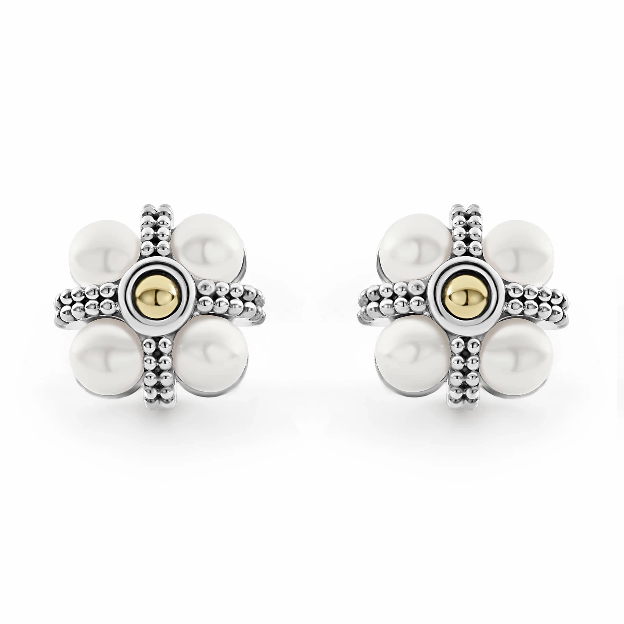 Luna Caviar Pearl Stud Earrings