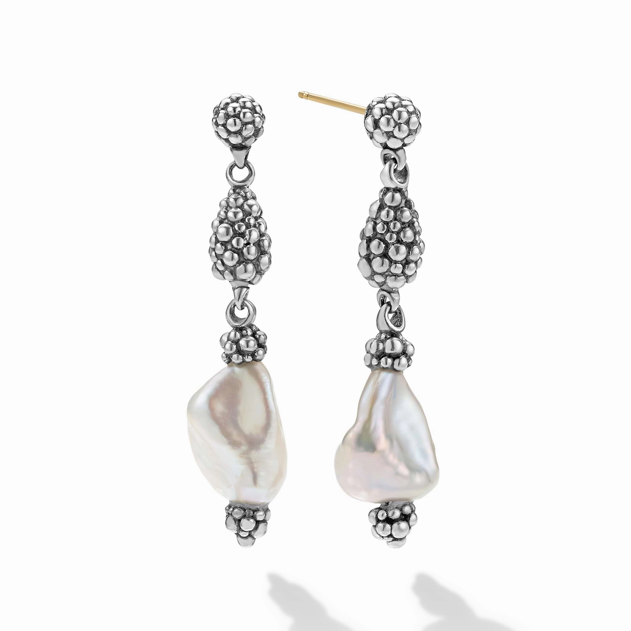 Luna Keshi Pearl Drop Earrings