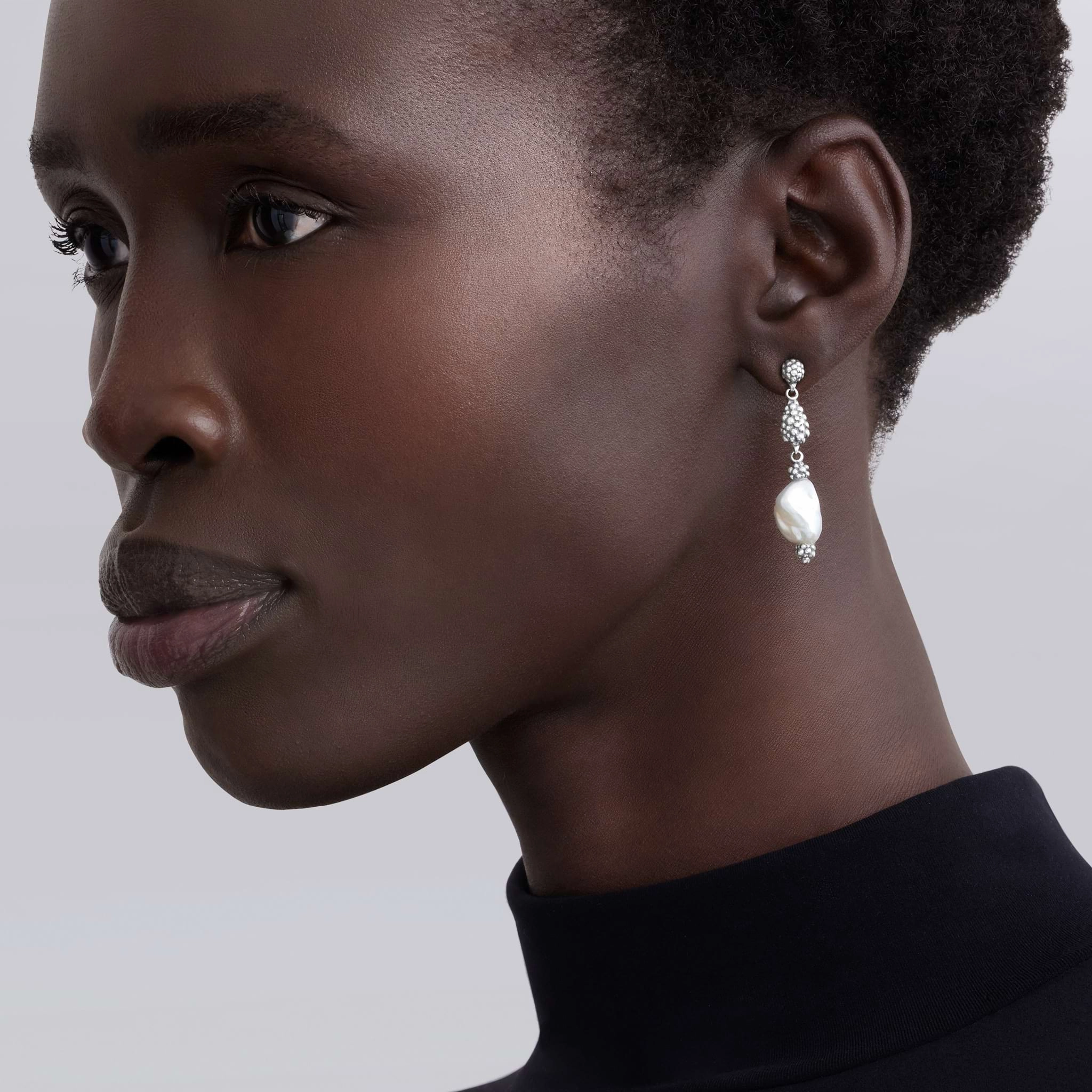 Luna Keshi Pearl Drop Earrings