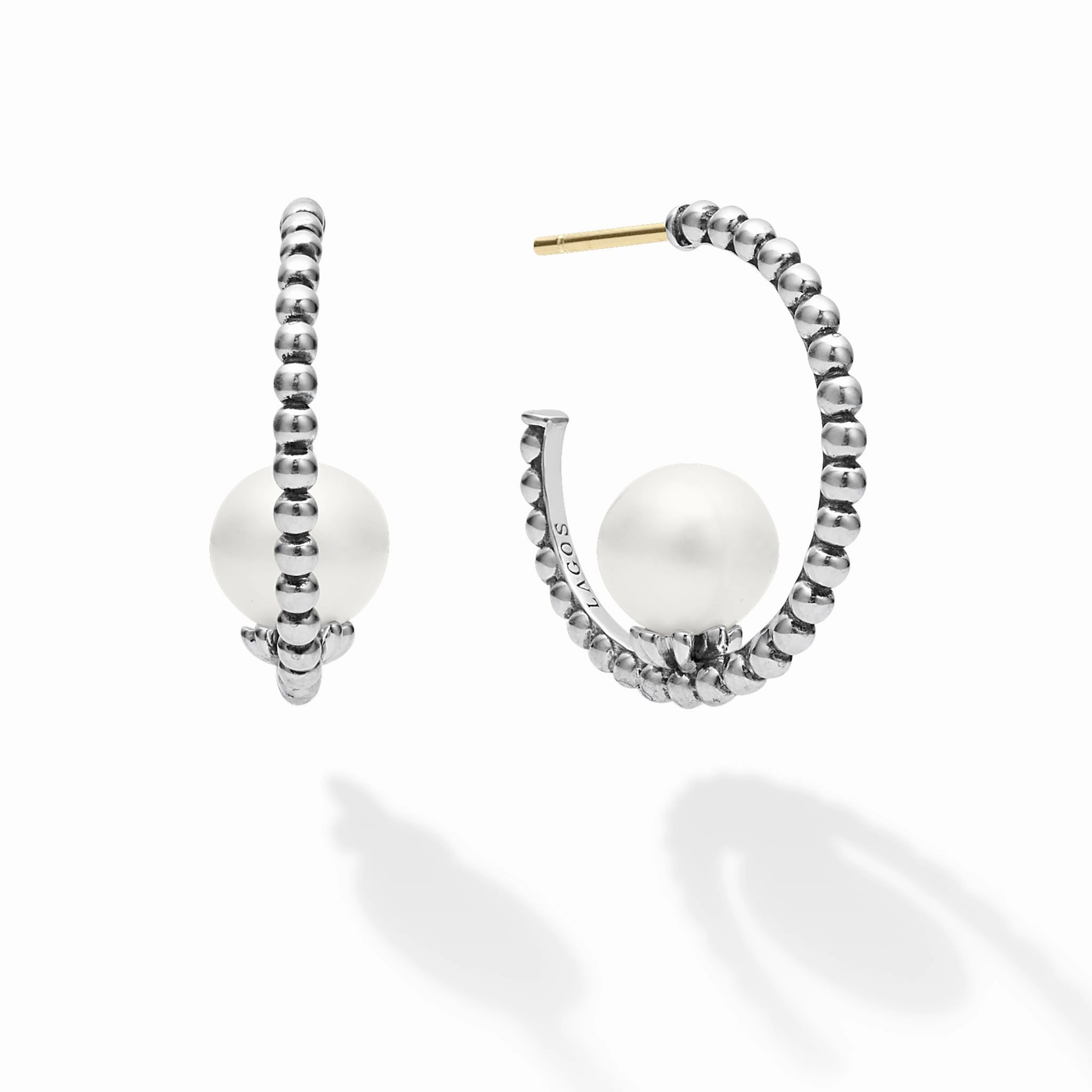 Luna Pearl Hoop Earring