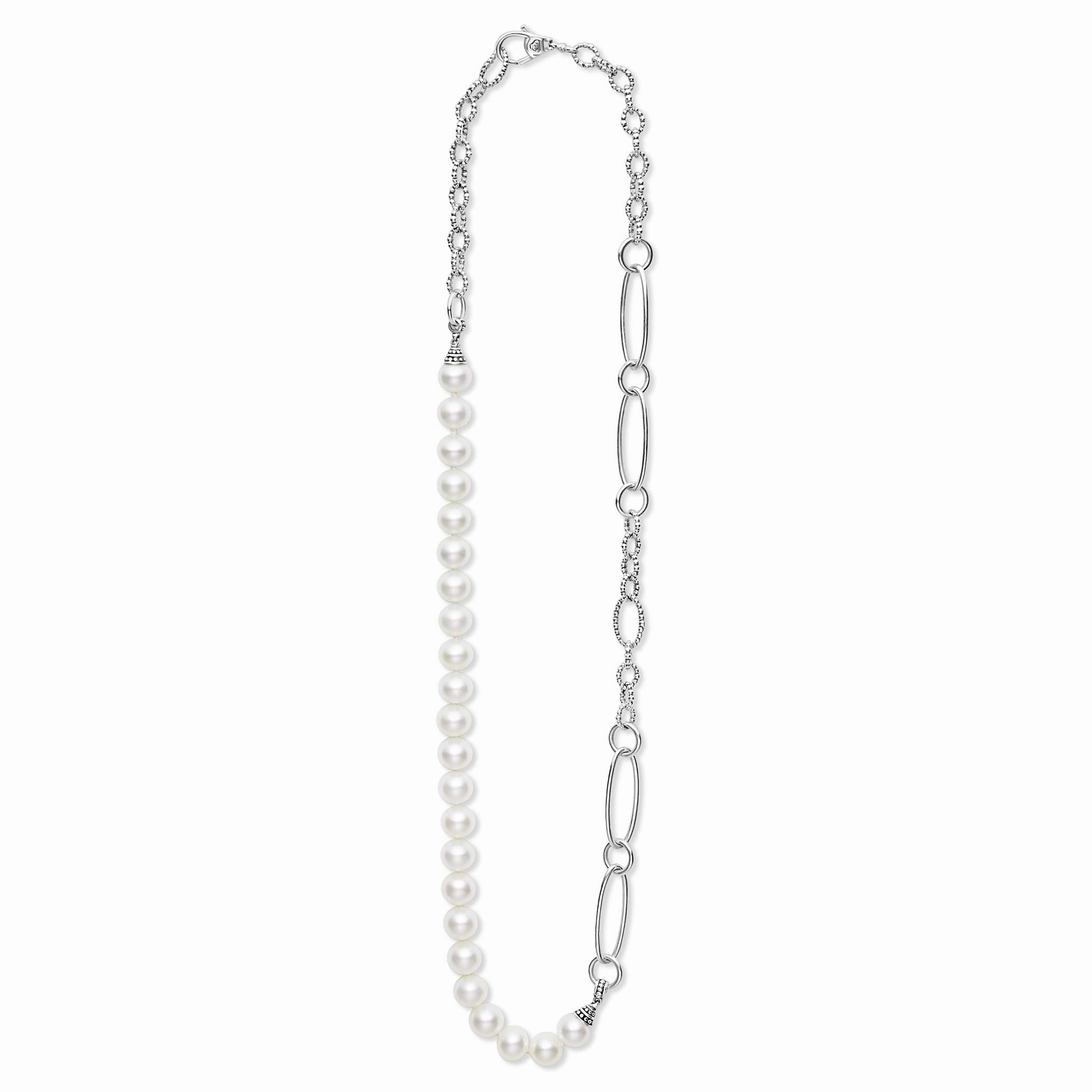 Luna Pearl Link Necklace