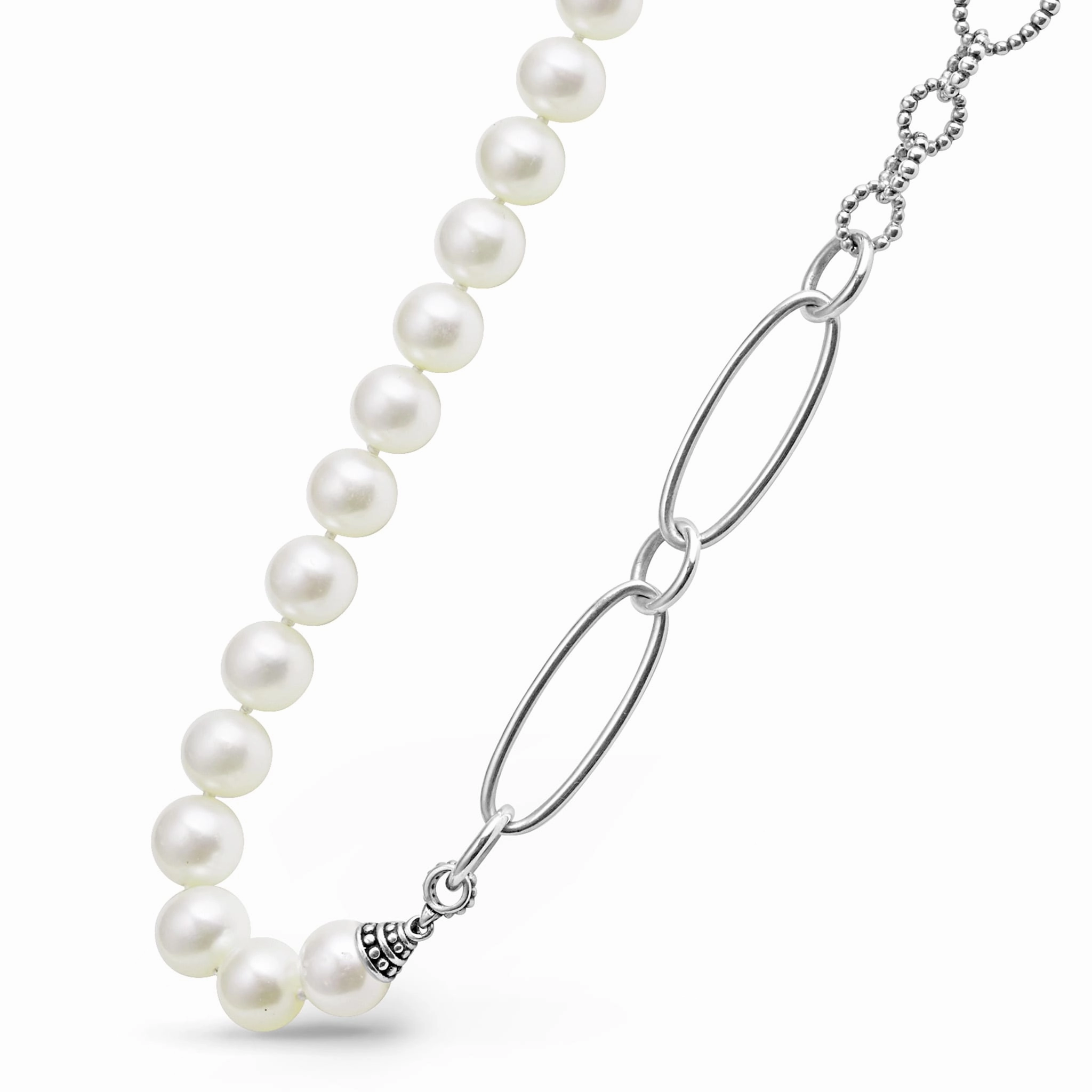 Luna Pearl Link Necklace