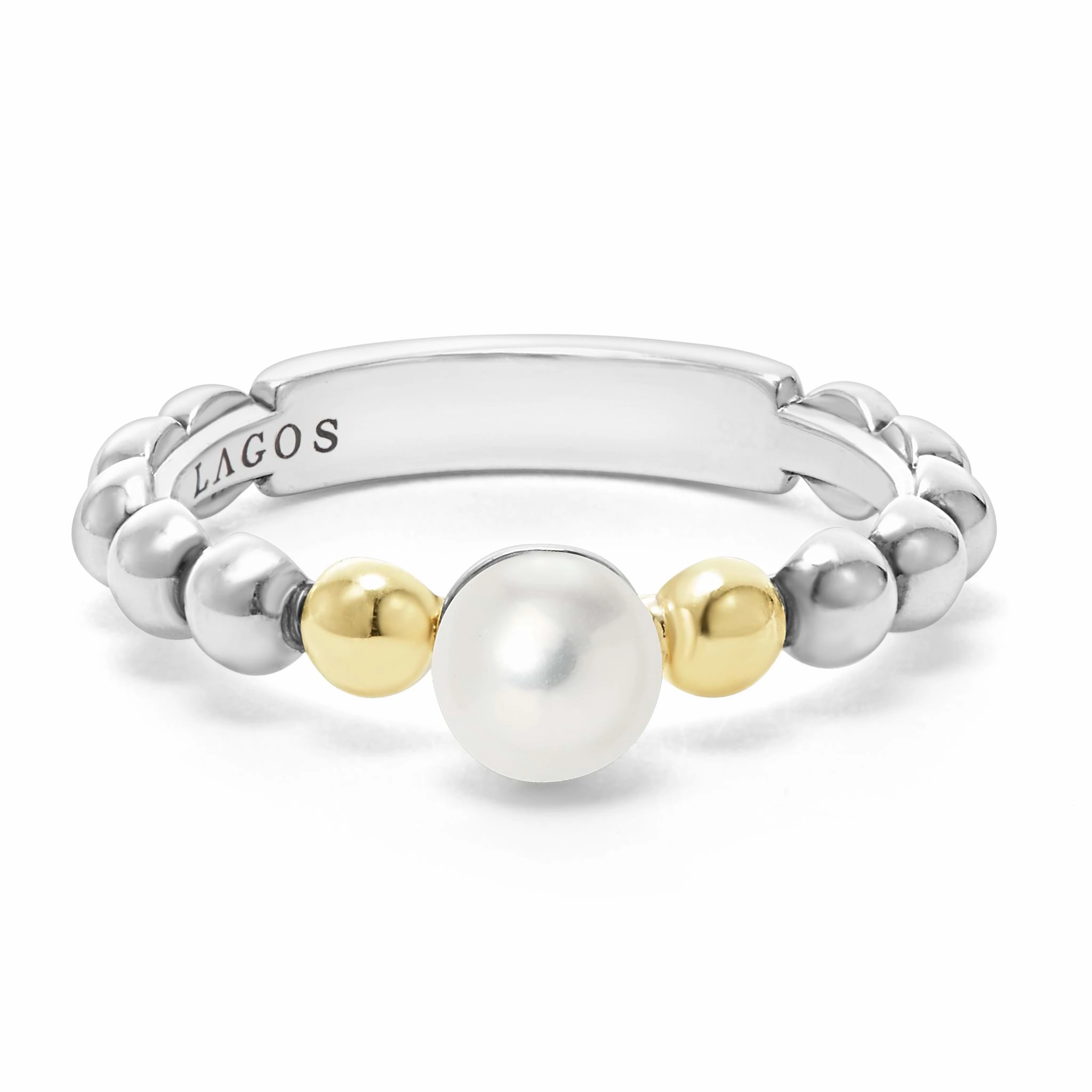 Luna Two-Tone Pearl Ring