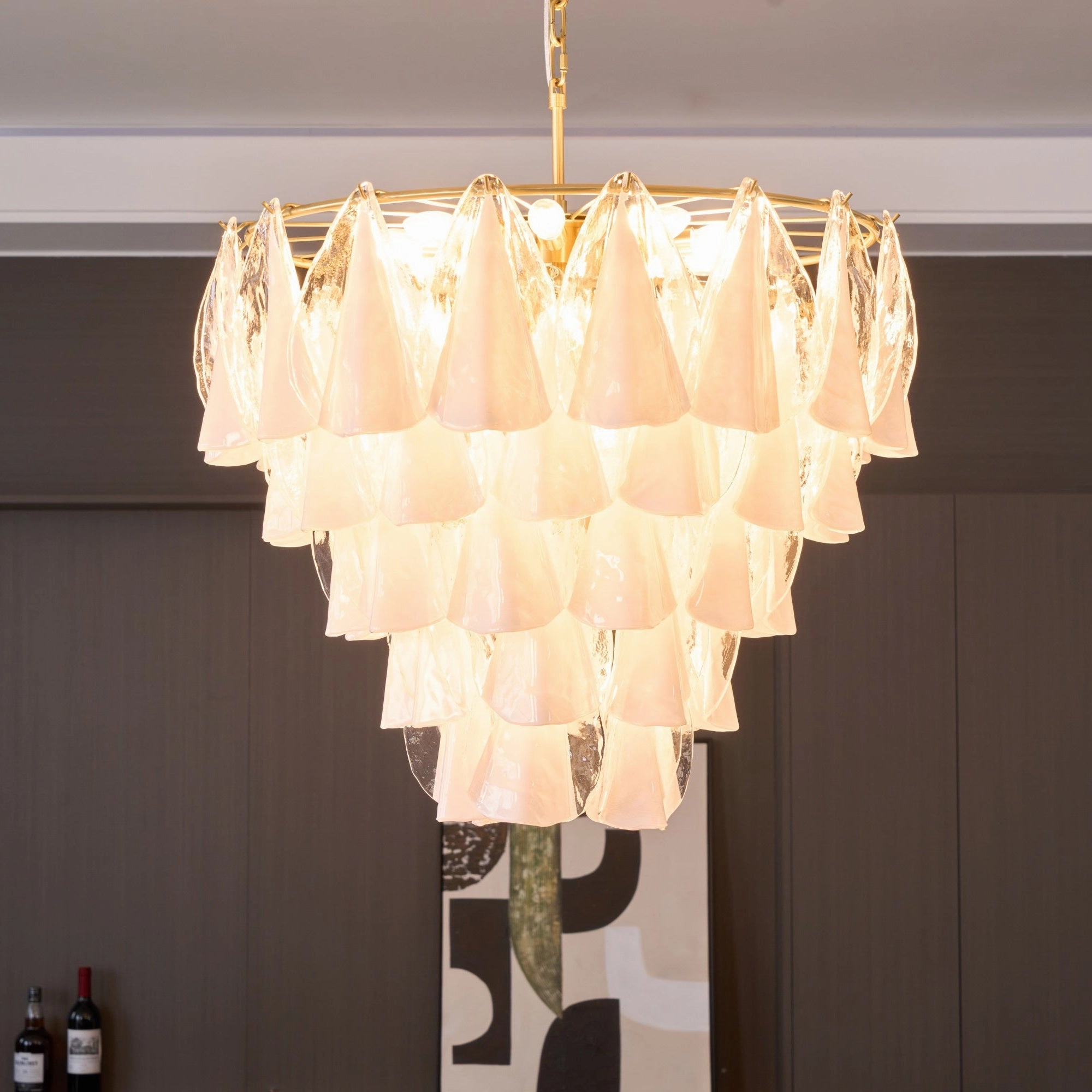 Lunara White Murano Chandelier