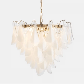 Lunara White Murano Chandelier chandelier,ceiling light,decorative lighting