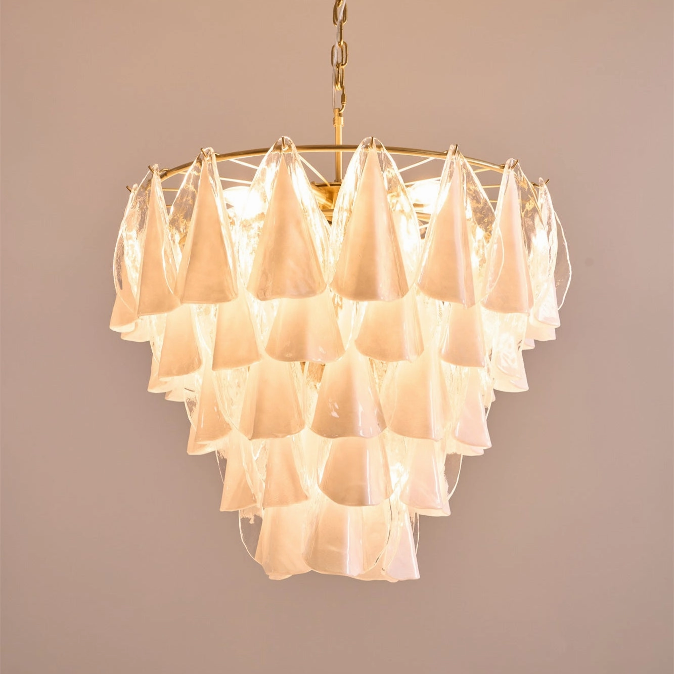Lunara White Murano Chandelier