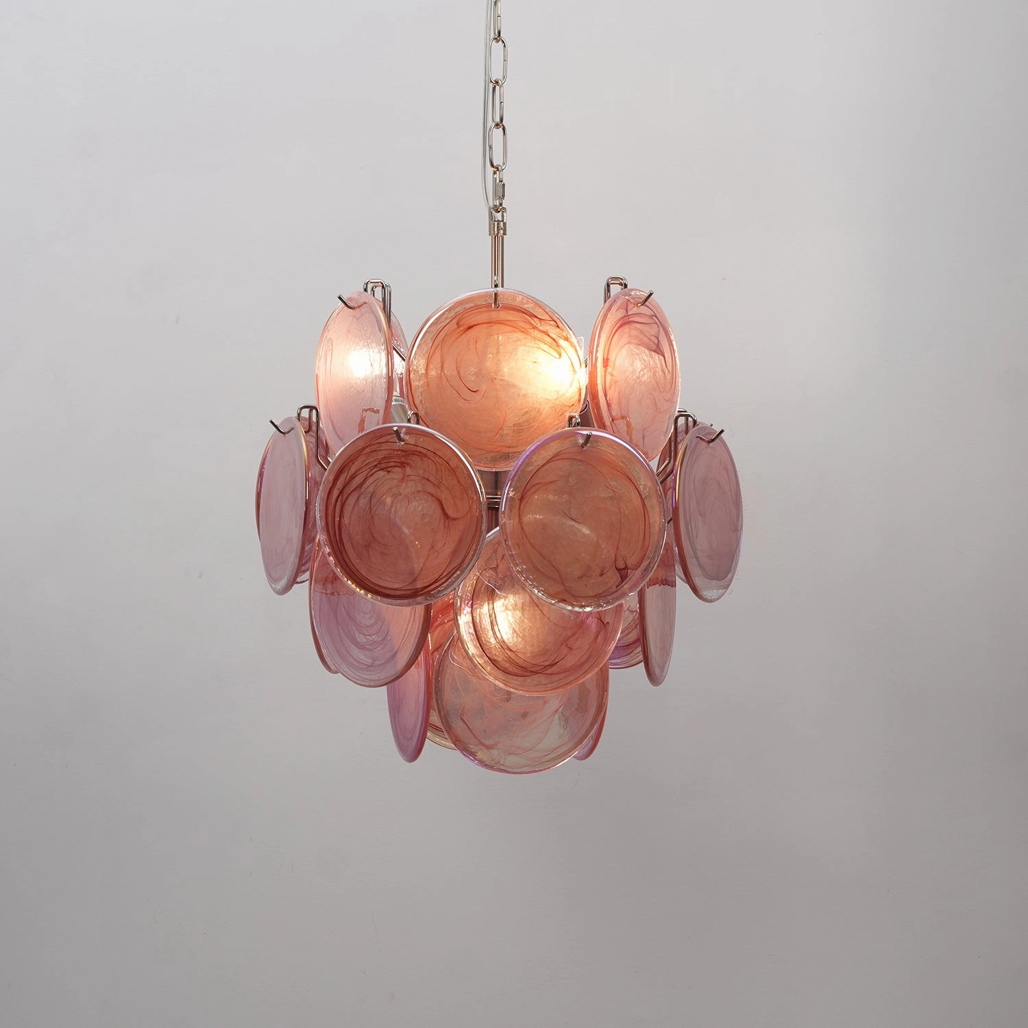 Lunaria Disc Murano Chandelier