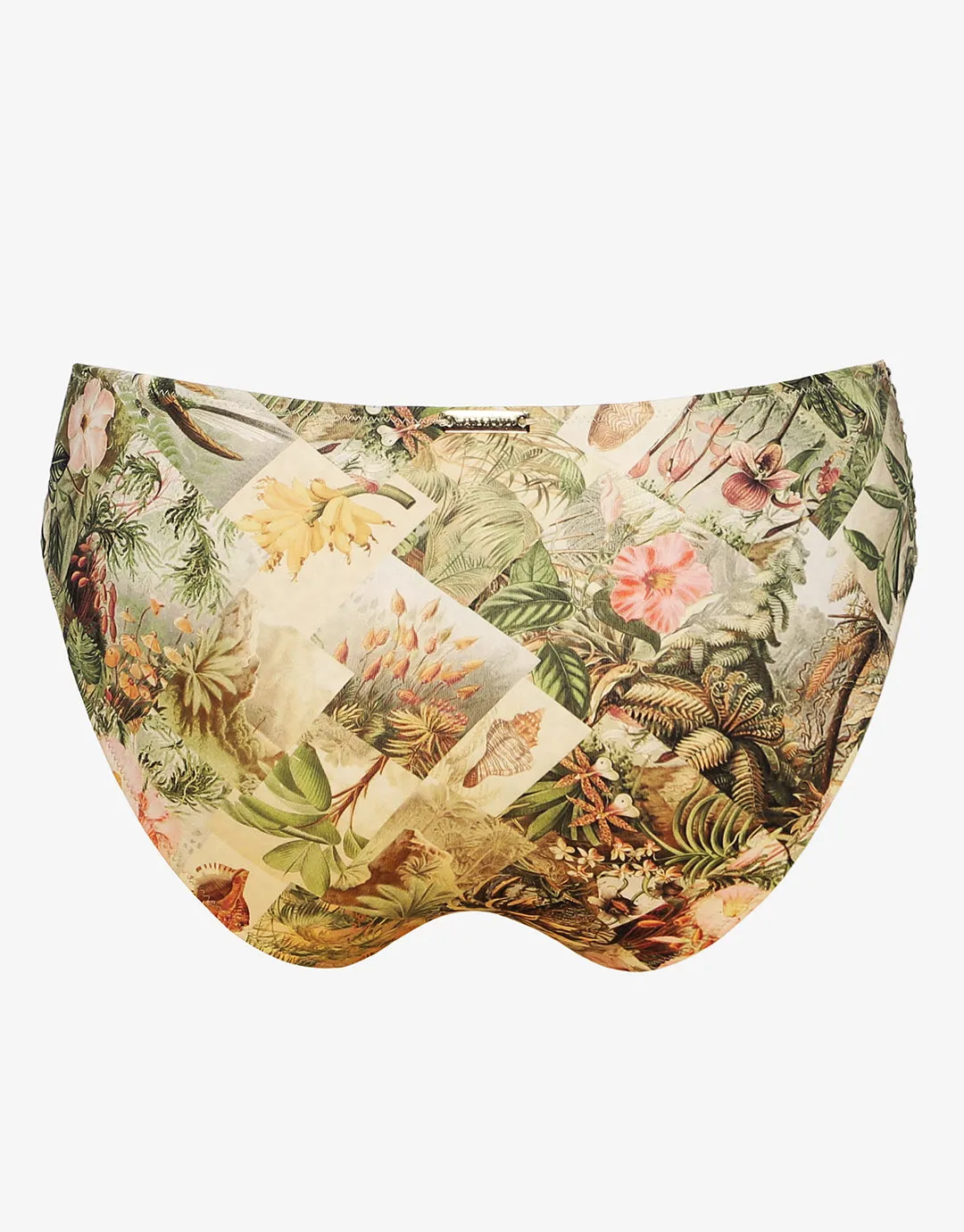 Lush Utopia Ruched Side Bikini Pant - Botanical Camo