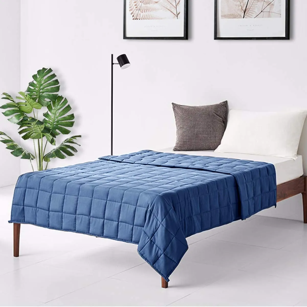 Luxury Cooling Silk Sewed in Cotton Pink, Blue, Green, 48" x 72"  60" x 80" | 15lbs