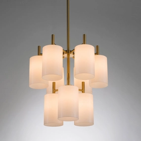Luxus of Sweden Large Brass Chandelier with White Plexiglass Shades Knife Set,Kitchen Knives