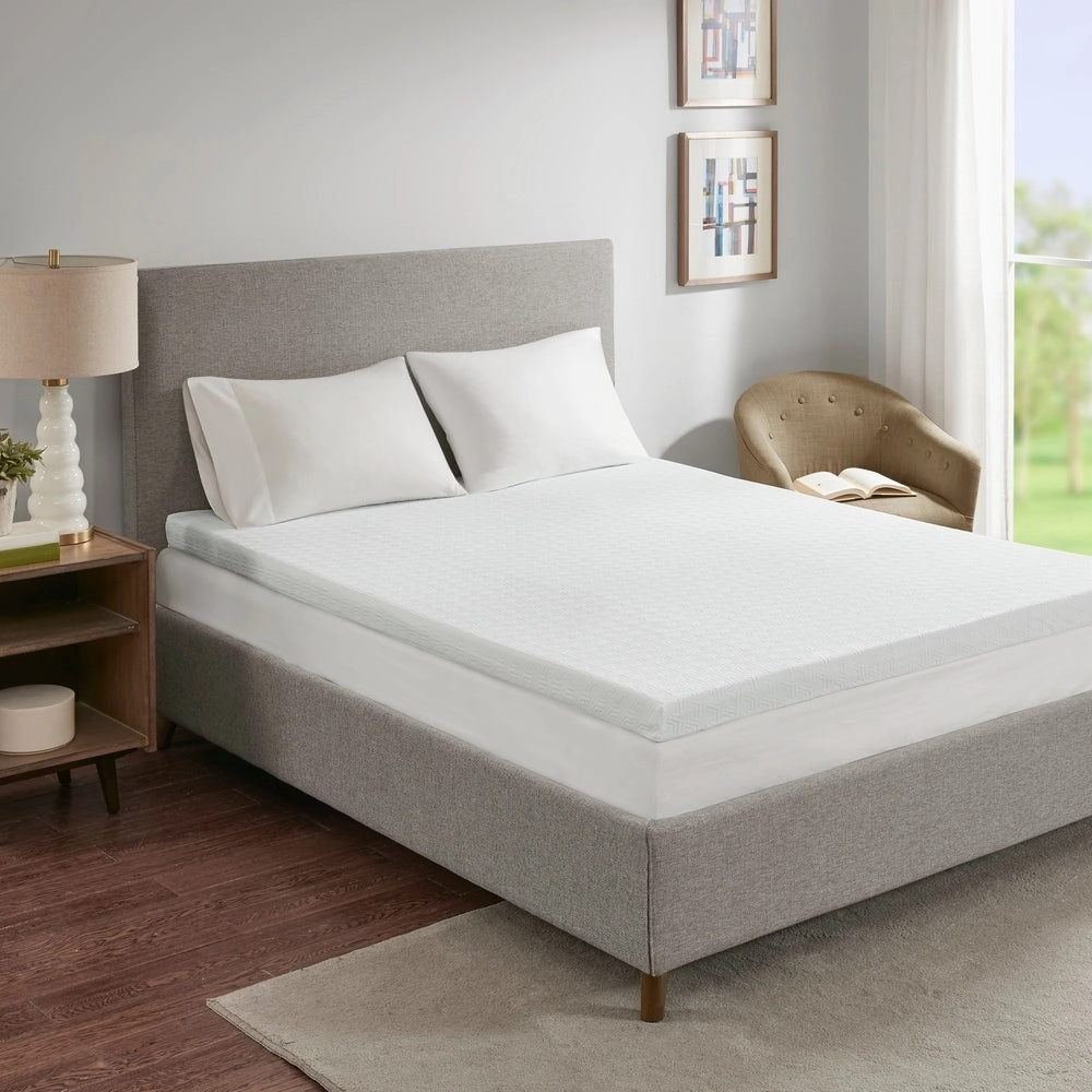 Madison Park 3-inch Memory Foam with 3M Cover Mattress Topper