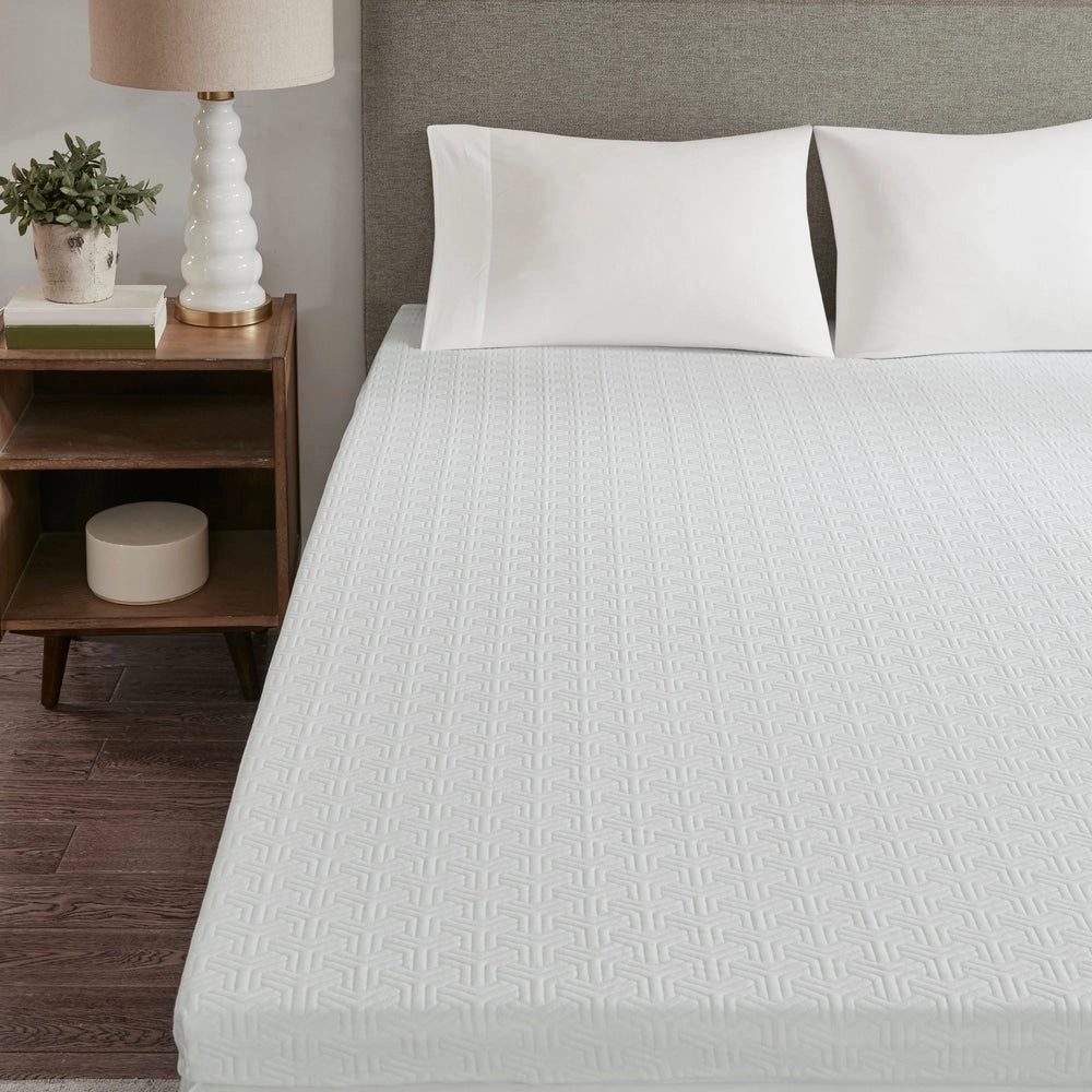 Madison Park 3-inch Memory Foam with 3M Cover Mattress Topper