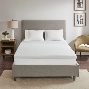 Madison Park 3-inch Memory Foam with 3M Cover Mattress Topper mattress pads,mattress topper,bed protection