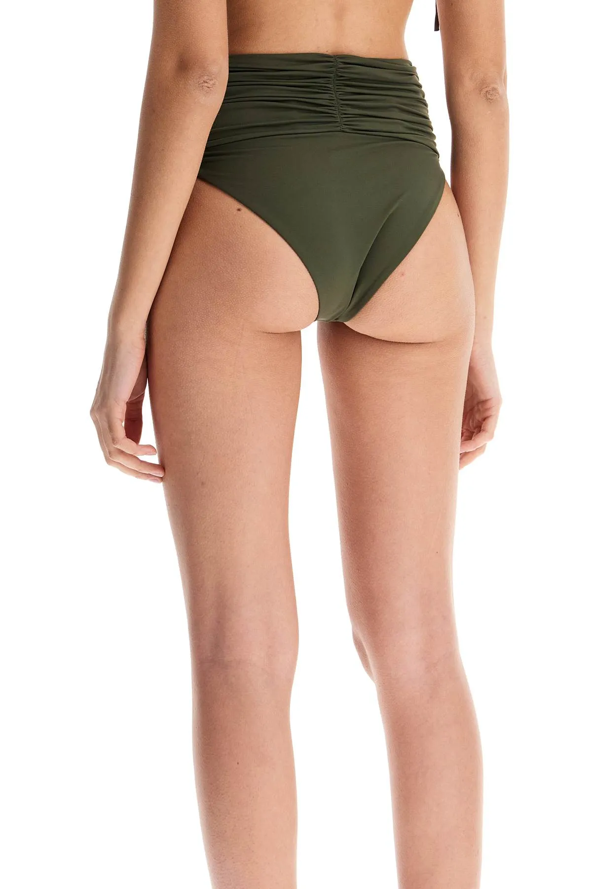 Magda Butrym Women's High-Waisted Bikini Bottom With Flower-Shaped Clip.