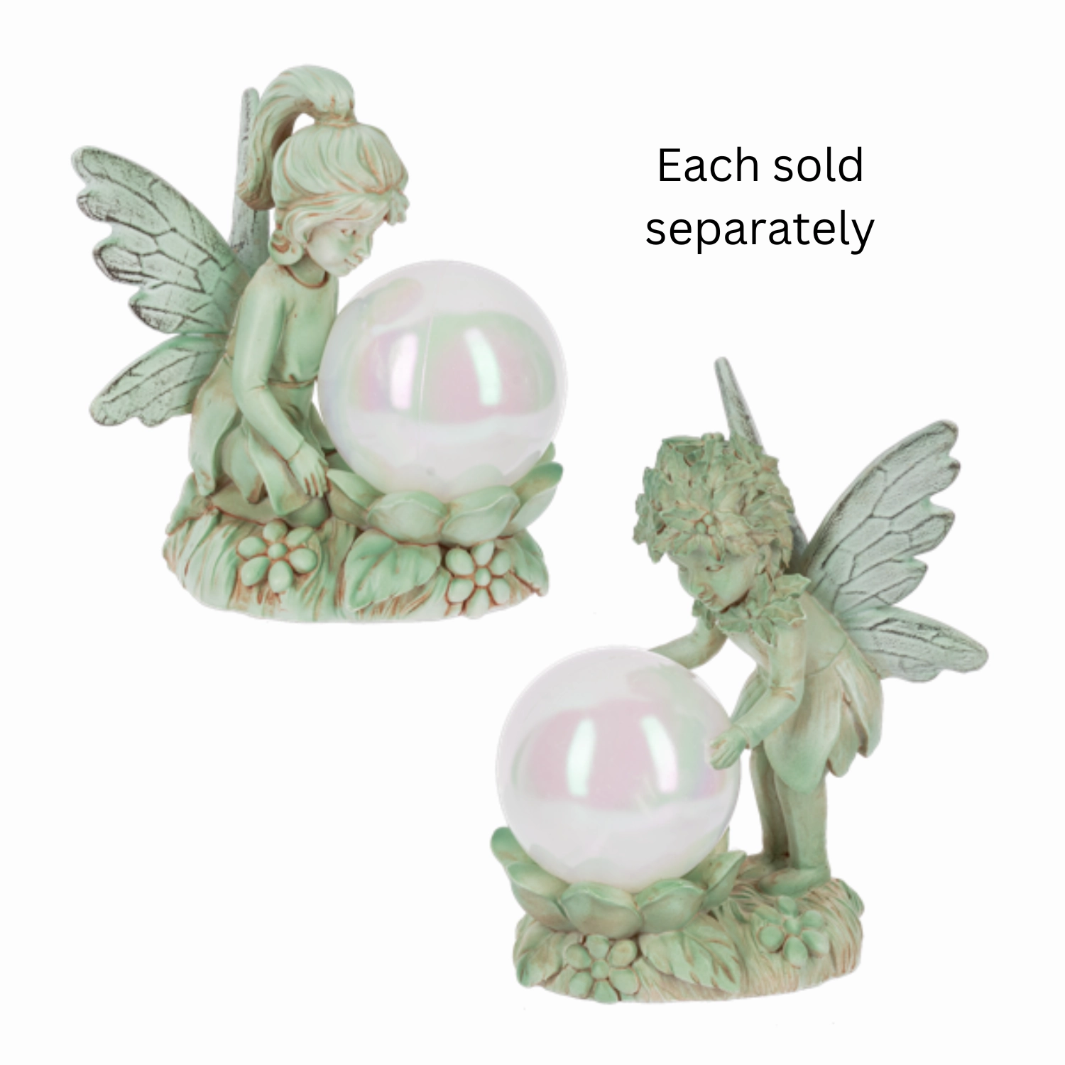 Magical Garden Fairy Figurine 4" Decorative Mirror,Home Decor Mirror