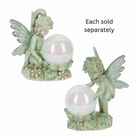 Magical Garden Fairy Figurine 4" Decorative Mirror,Home Decor Mirror