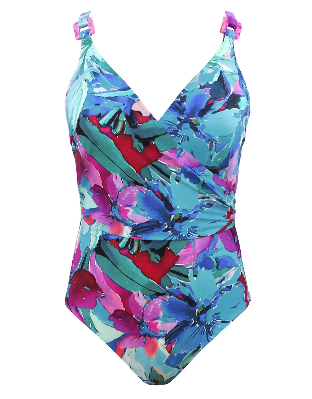 Malena Wrap Swimsuit - Turquoise