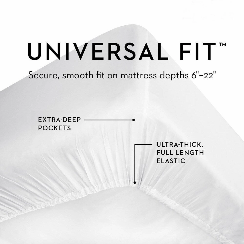 Malouf Sleep Tite Quilt Tite Quilted Waterproof Cotton Mattress Protector - White