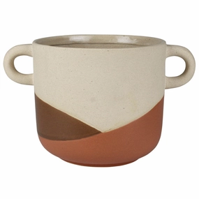 Manitu Cachepot with Handles, Ceramic - Lrg Vase,Ceramic Vase