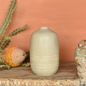 Marin Vase, Ceramic - Sm - Light Beige Vase,Ceramic Vase