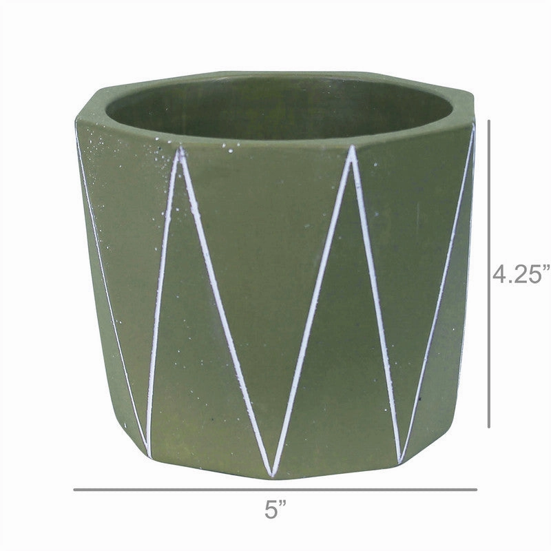Marley Cachepot, Cement, Green