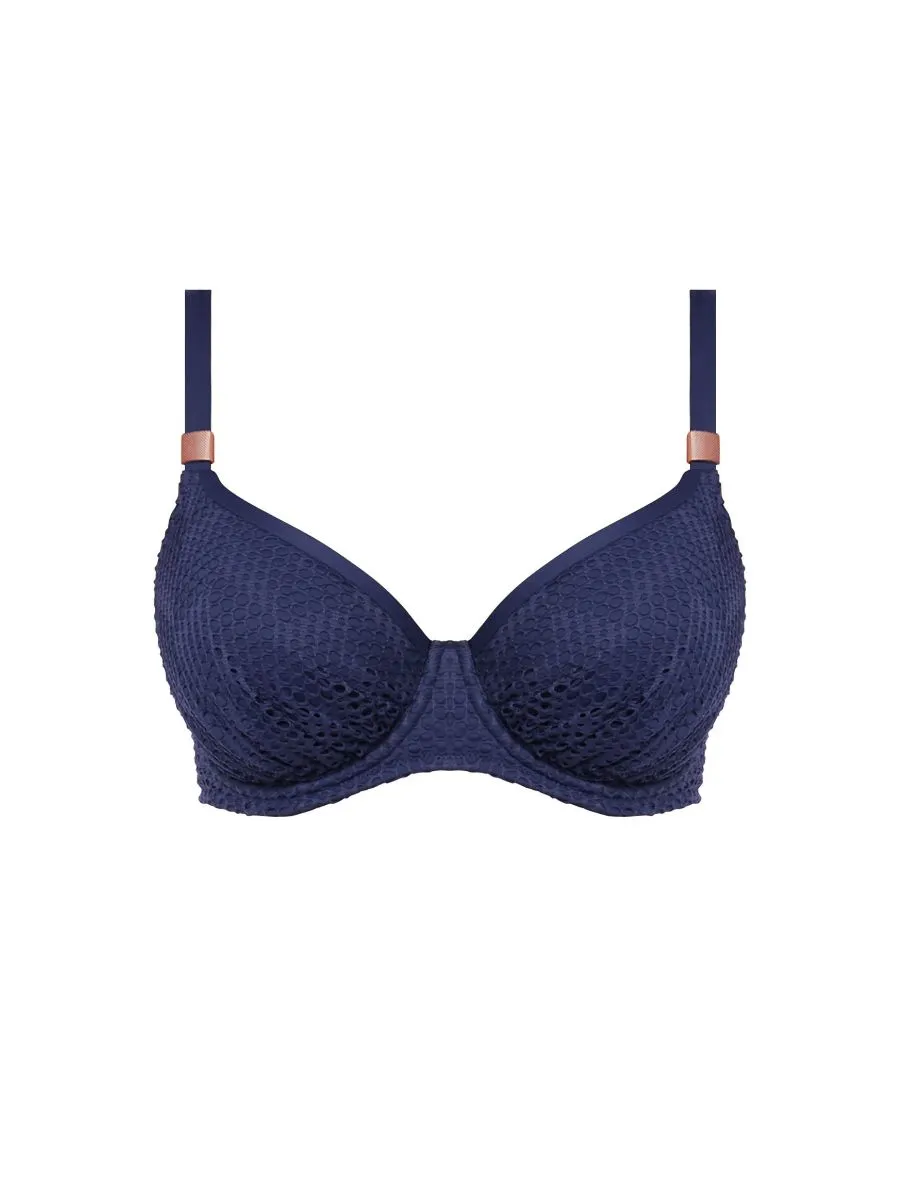 Marseille Gathered Full Cup Bikini Top - Twilight