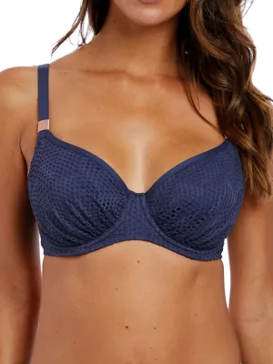 Marseille Gathered Full Cup Bikini Top - Twilight