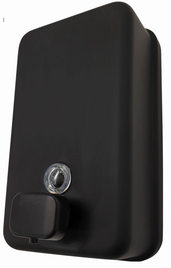 Matt Black Soap Dispenser Vertical S'Steel 1.2L Black Pump