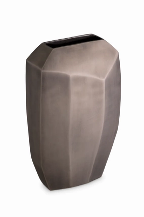 Matte Nickel Vase | Eichholtz Linos Vase,Glass Vase