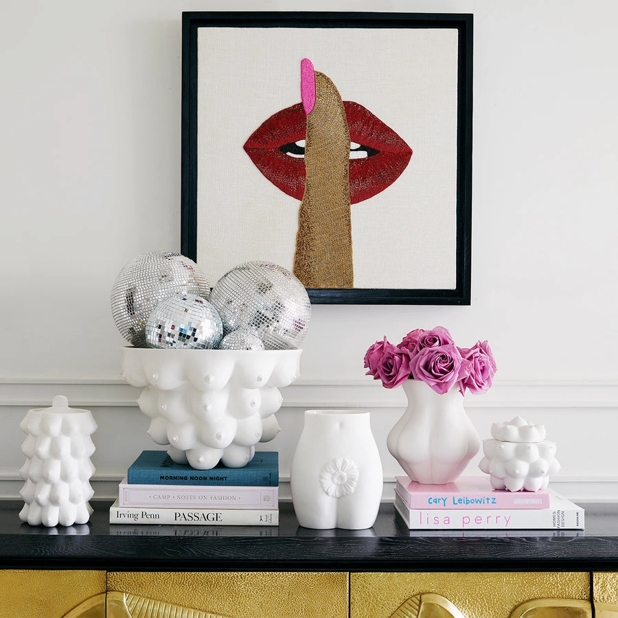 Matte Porcelain Derrire Vase | Jonathan Adler Kiki