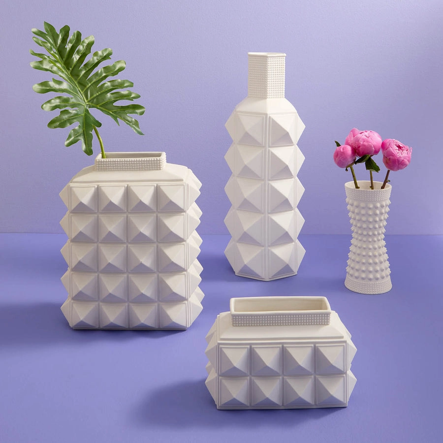 Matte Porcelain Studded Vase | Jonathan Adler Charade